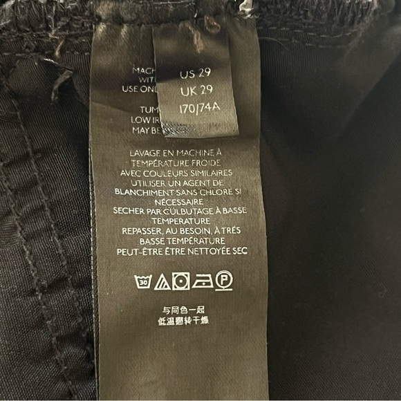 Free People Women's Maggie Straight Leg Jeans Black Mid Rise Distressed Sz 29 - Picture 13 of 16